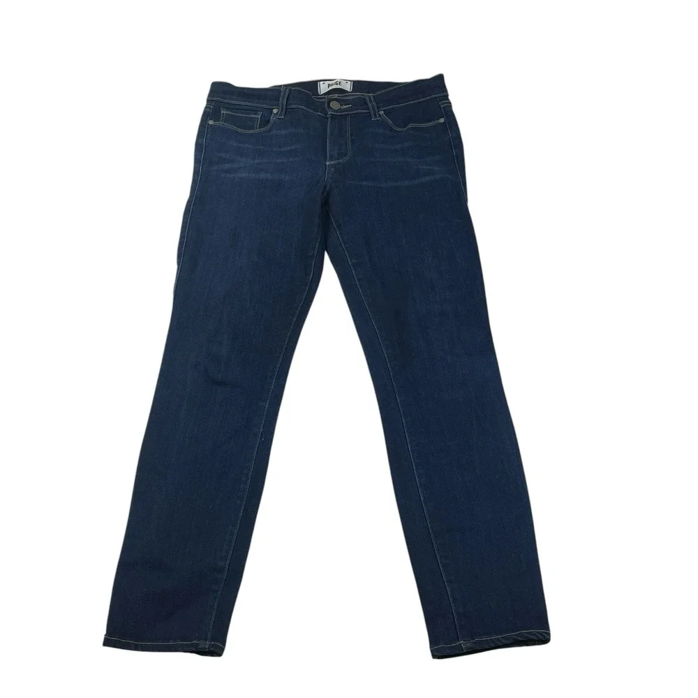 Paige Verdugo Ankle‎ Jeans Women's 30 Dark Wash Skinny Stretch Denim USA